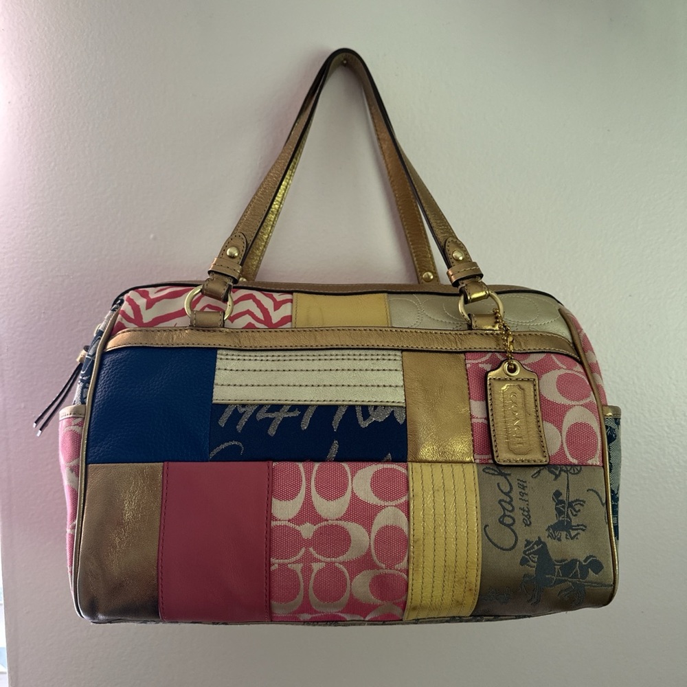 ❗️SOLD❗️Coach Patchwork Tote